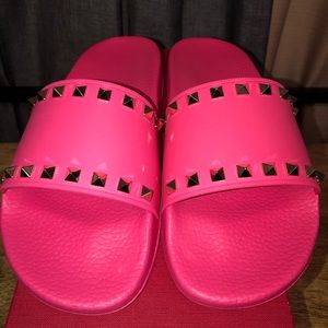 Valentino Slides Pink